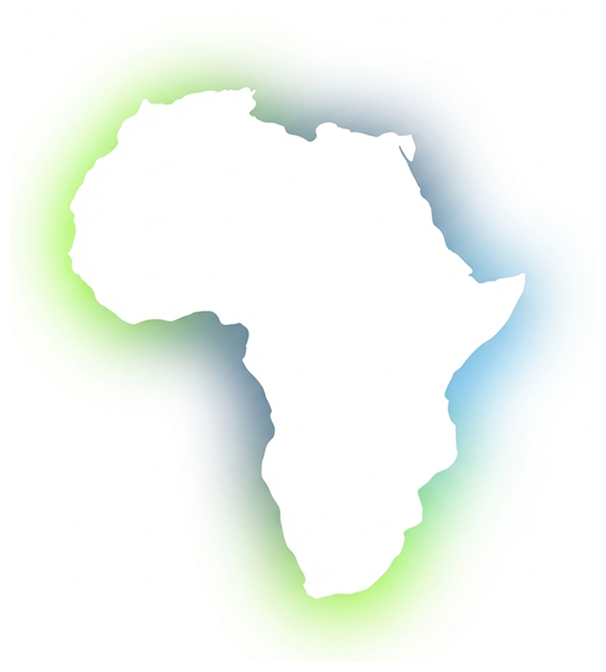 Africa map graphic